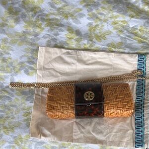 Tory Burch Rattan Clutch